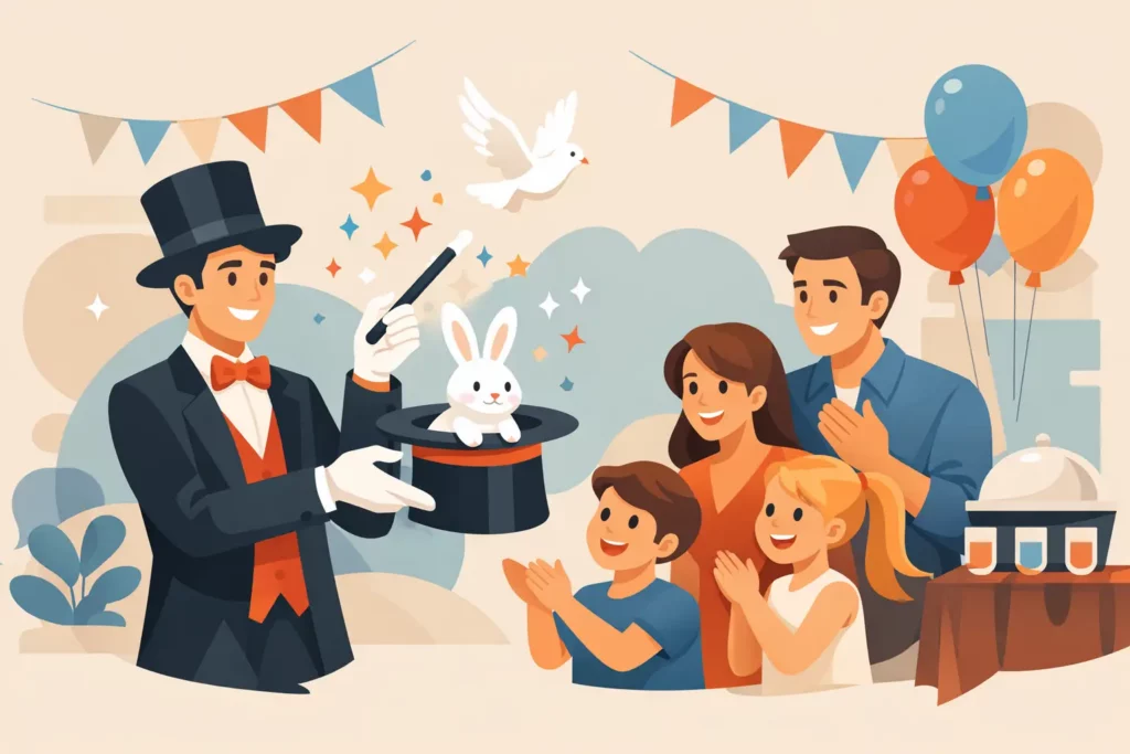 Goochelaar familiefeest huren zonder cringe