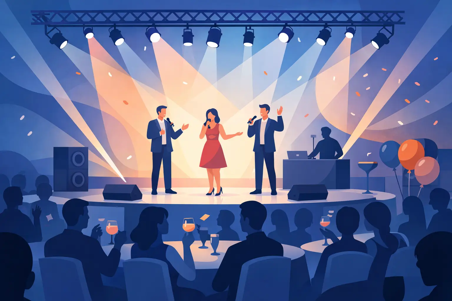 Podiumshow voor personeelsfeest organiseren