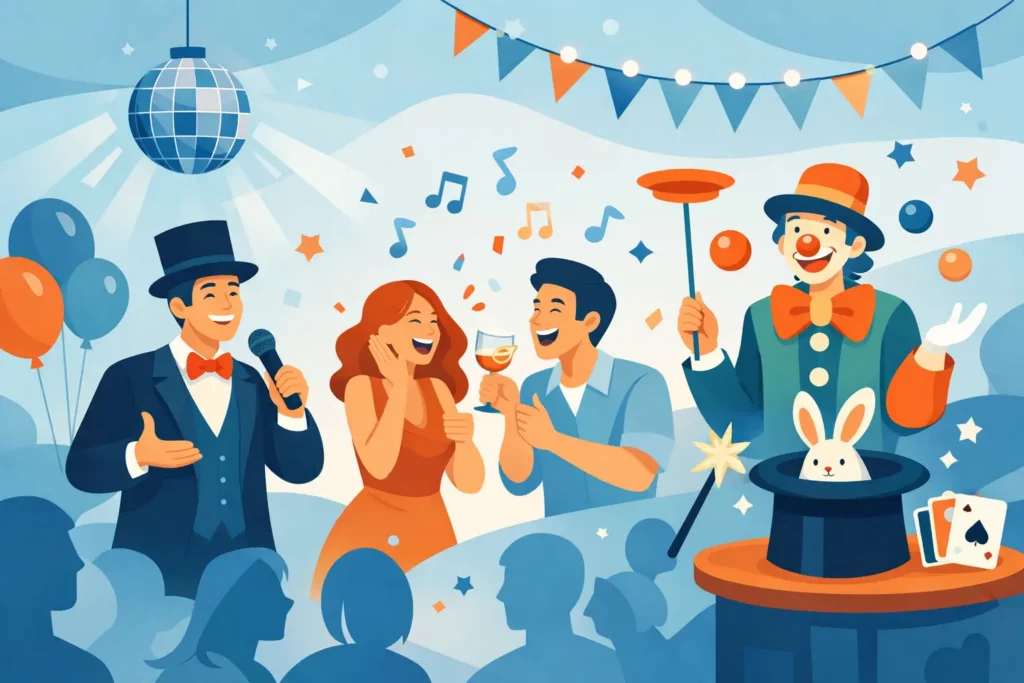 Entertainment met humor voor je feest
