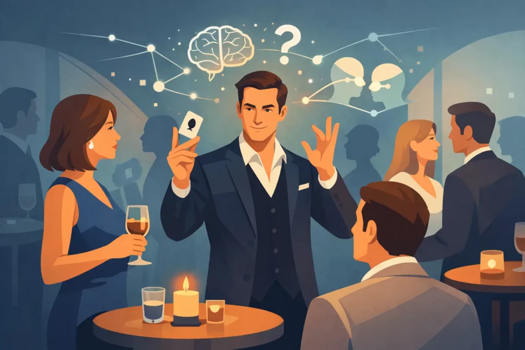 Mentalist voor netwerkreceptie die verbindt