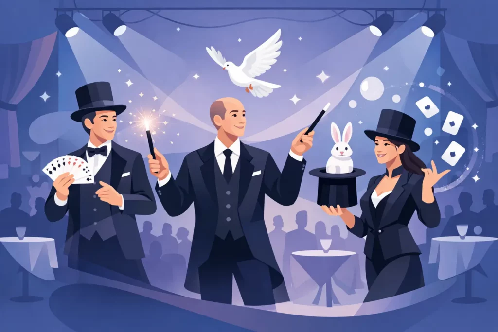 Waarom een trio goochelaars voor groot event werkt
