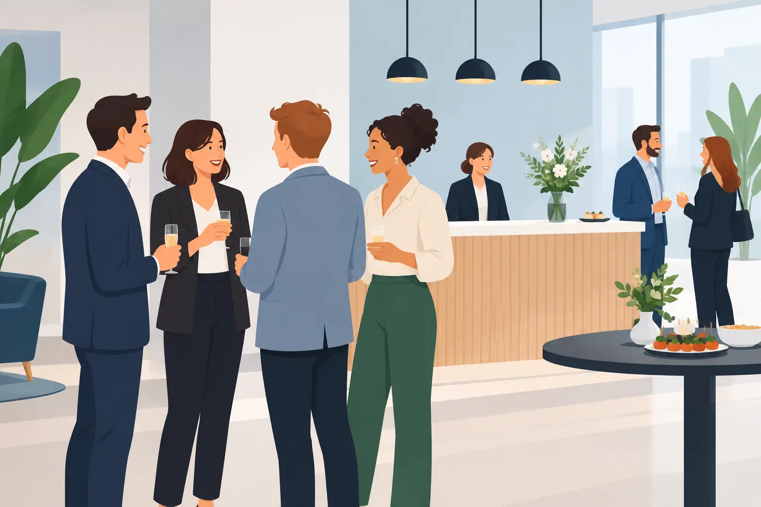 Bedrijfsreceptie levendiger maken zonder gedoe